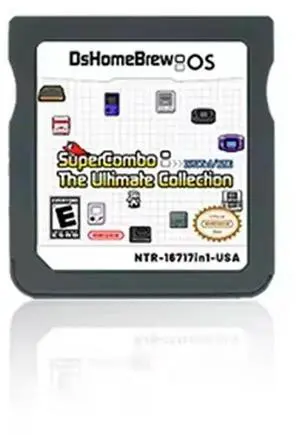 DS For NDS For NDSL 3DS XL 2DS XL 16171 In 1 Supercom Memory Card SDHC Adapter With 128G TF Card Video Game Console