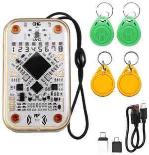Chameleon Ultra RFID Chip Reader +2XT5577/UID Keychain Emulator 125K 13.56M IC ID Card Decode NFC Read Writer