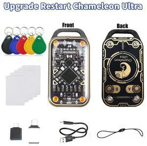 Chameleon Ultra Upgrade Card Emulator+5XCUID Card/Keychain RFID Chip Reader 125K 13.56M Card NFC Duplicator