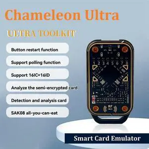 RFID Chip Reader ID IC Decode NFC Duplicator Restart Chameleon Ultra Card Emulator+5200/UID Keychain Kit