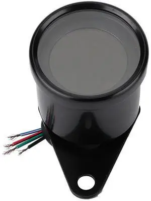 Universal Motorcycle LED Digital Speedometer Tachometer Clear High Precision Speed Gauge Oil Level Meter Black Easy Installation