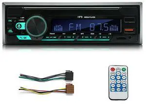 1Set 4Channel 45W Car Radio Car Bluetooth MP3 Player Multifunction Plug-In U Disk Car Radio With Multi-Color Function For C