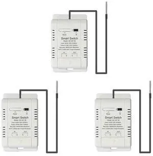 3X Temperature Switch With 1M Sensor Ewelink 20A Thermostat Temperature Switch Supports Voice Control
