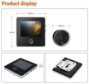 3.0 Inch Video Peephole Doorbell Camera Video-eye Auto Record Electronic For Home Improvement Accessory