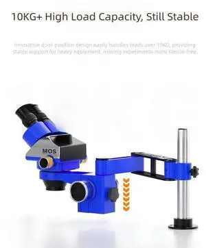 M6 Microscope Dual Positioning Swing Arm Bracket 360 Degree Rotation Heavy Duty  For Test Measurement Tool Accessory