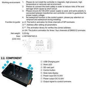 SW201 DMX512 Address Code Writer M512/SM16512/ UCS512/GS8512 Etc Address Writer For DMX512 Code Writers