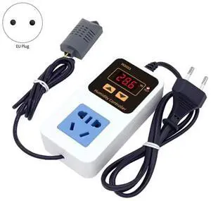 2X W2023 Digital Display Humidity Controller Humidifier Humidification And Dehumidification Humidity Control EU Plug