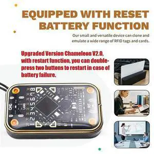 Chameleon Ultra V2.0 RFID Ultimate Emulator NFC Duplicator+4XCUID 5XUID Keychain 125Khz 13.56Mhz Card Decode RFID Reader