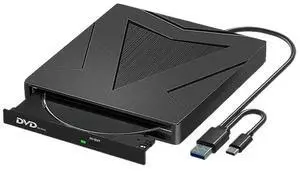 Portable External CD/DVD Burner Writer Recorder USB 3.0+ /-RW Drive Slim DVD/CD-ROM For Laptop Desktop PC