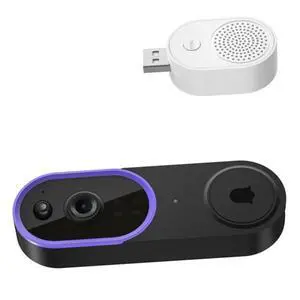 -Enabled Wireless Doorbell With High-Definition Night Vision Camera And Digital Peephole For Outdoor Security