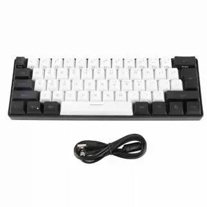 Professional G61 Mini RGB Keyboard LED Backlight 61 Key Keyboard Ergonomic Mechanical Feeling Wired Gaming Keyboard for Business