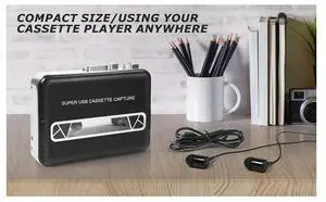 USB Cassette Tape To PC Converter Super USB Cassette-To-MP3 Capture Audio Music Player CD Upgrade USB Cassette Tape To PC Converter Super USB Cassette-To-MP3 Capture Audio Music Player CD Upgrade