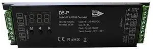5 Channel DMX Decoder With RDM Digital Display DMX512 Dimmer Driver PWM RGBCCT LED Controller LED Module Light