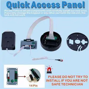 Safety Lock Replacement Electronic Safe Keypad With Swing Suitable For Trong Safe Door