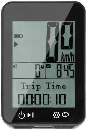 GPS Bike Computer IPX7 Rainproof 2.4in FSTN Display Night Riding Tracking Distance Speed Altitude Time Bike Odometer Speedometer GPS Bike Computer IPX7 Rainproof 2.4in FSTN Display Night Riding Tracking Distance Speed Altitude Time Bike Odometer Speedometer