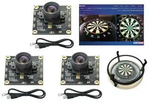 3Pcs OV9732 100 Degrees 720P 30Fps Camera Module With 1M Cable For Autodarts Io, PCB: 32X32mm