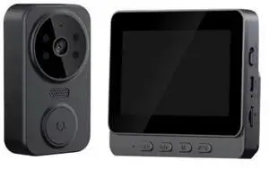 IR Night Vision Wireless Video Doorbell With 4.3 Inch IPS Screen, Digital 2.4G , Two-Way Audio - Secure Your Entr