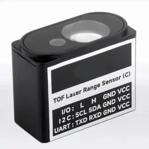 50M TOF Laser Ranging Sensor For Drone UAV Traffic Robotic TOF Laser Ranging Sensor 100Hz 100K LUX Immune UART I2C I/