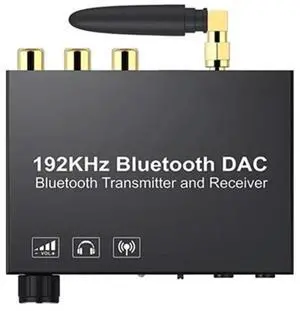 DAC Converter Digital To SPDIF Analog Audio Bluetooth5.0 With RCA 3.5Mm Outputs Volume Control For PS4 TV Amplifier DAC Converter Digital To SPDIF Analog Audio Bluetooth5.0 With RCA 3.5Mm Outputs Volume Control For PS4 TV Amplifier