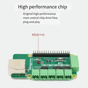 For Raspberry Pi 5 Pcie To RJ45 Gigabit Ethernet Adapter Board Pcie To Gigabit ETH Board For Raspberry Pi 5 Plug And Play