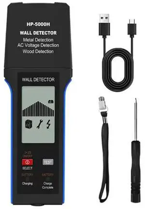 5000H Wall Detector 10Cm Deep Scan, l/Wood/Live Wire Finder With CE Certification& Auto Power Off