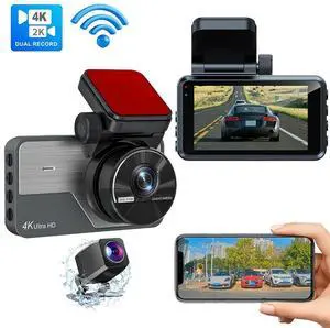 Car DVR Camera Car Video Recorder Camera Built In Camera,Night Vision 170°Wide Angle,WDR,24H Park
