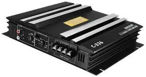 C-236 3800W Car Amplifer 2 Channel Black Aluminum Alloy High Power Car Stereo Audio Power Amplifier for Car Subwoofer