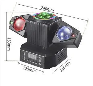 Dance Flash Light Rotating Laser Light 3-In-1 Disco Light Effect Color Light EU Plug