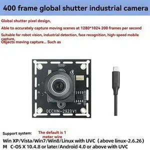 USB3.0 Global Shutter Camera 1.3MP 6Mm Industrial Camera Module 400 Frames Driver-Free For WINXP/7 8 10 LINUX Android USB3.0 Global Shutter Camera 1.3MP 6Mm Industrial Camera Module 400 Frames Driver-Free For WINXP/7 8 10 LINUX Android