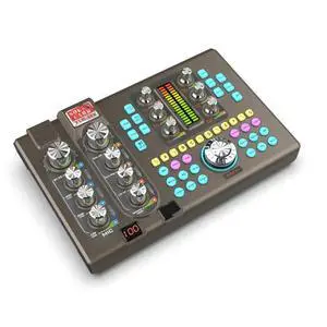 SK80 Sound Card Bluetooth Stereo Five-Channel Audio Sound Card For Outdoor Live Broadcast With Singing Function