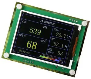 Car Temperature And Humidity Detector PM2.5 Dust Fog Measurement Sensor Home Gas Monitor