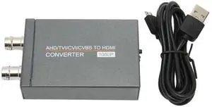 AHD CVI to HDMI Converter 1080P l Case 500M Transmission Zero Delay Plug Play for Security Monitor Home Theater CE Certified