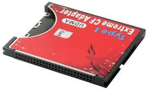 10X SD To CF Card Sleeve Supports Wireless SD Card Type I Adapter SLR Camera Red