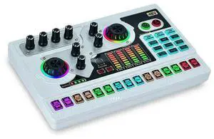 SX96 48V Sound Card Microphone For Mobile Phone Computer Live Broadcast Outdoor Singing Home Use Mini Mixer