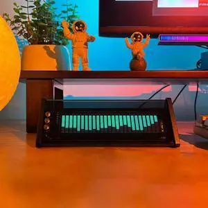 Retro VFD Music Spectrum Display Screen Audio Switcher Bluetooth 5.0 With Remote Control