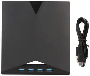 Universal External CD DVD Drive TypeC USB3.0 7 in 1 Portable Burner Reader Plug Play Optical Drive for Laptop Desktop PC MacBook