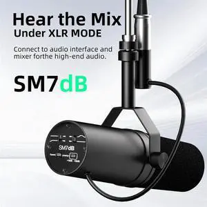 SM7DB Dynamic Microphone Professional Dynamic Microphone Response Mic For Live Recording Streaming Podcasting Brocasting