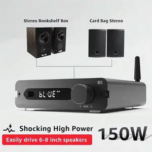 B5 100W* 2 ESS9018K2M Audiophile Class D Digital Amplifier Home Bluetooth Power Amplifier 192K/32Bit B5 100W* 2 ESS9018K2M Audiophile Class D Digital Amplifier Home Bluetooth Power Amplifier 192K/32Bit