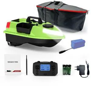 Premium Wireless GPS Fishing Feeder RC Bait Boat with 7 Colors LED Light High Performance Remote Control 500M Range Easy Control