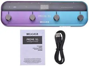 MOOER Multi-Effects Processor Portable Stereo Guitar Effect Pedal with Wireless Footswitch Controller 128 Guitar Effect Models