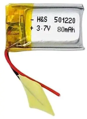 1Piece 3.7V 80mAh 501220 Rechargeable Lithium For Headsets 3D Glasses Sports Bracelets More Gadgets 1Piece 3.7V 80mAh 501220 Rechargeable Lithium For Headsets 3D Glasses Sports Bracelets More Gadgets