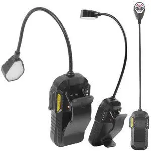Clip on Light Rechargeable Reading Lamp with Motion Sensor Clip on Lamp with Power Indicator for Reading Camping Fishing
