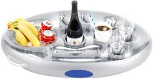 Inflatable Floating Pool PVC Drink Tray Holder Food Wine Snacks Fruit for Birthday Party Decorations