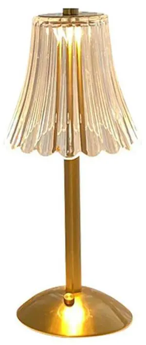 Acrylic Nightstand Lamps Rechargeable Touch Control Atmosphere Lamp Adjustable Dimmable Cordless for Home Furnishing Decoration