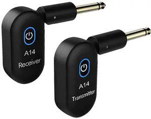 2.4G Wireless Guitar System 48K/24bit Real-time Transmission Transmitter Receiver for Acoustic Guitar Bass Electric Instruments