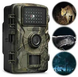Hunting Trail Camera Waterproof Hunting Camera Motion Activated Infrared Night Vision Security Cam for Scouting Hunting