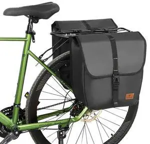 Bicycle Rear Seat Bag Large Capacity Rear Seat Panniers Pack Waterproof Bike Rack Tail Bag with Handle MTB Road Bike Accessories