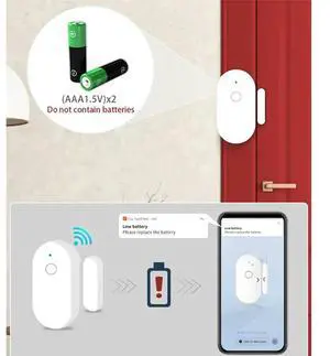 Door Detector For Window Sensor For Tuya APP Notification Burglar  Home Improvement  Tool Accessory In Stock