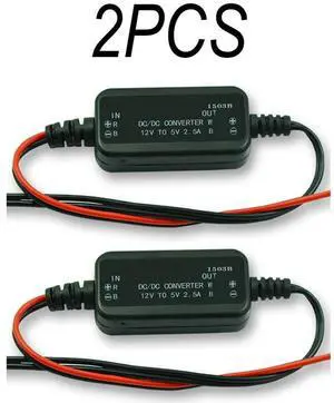 2pcs DC Voltage Step Down Converter Easily Converts 12V to Safe and Stable 5V Output for Various Electronics Projects