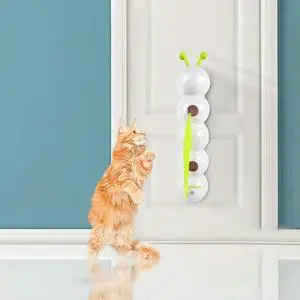 Caterpillar Interactive Cat Toy Motion Activated Cat Toy with Tail Rechargeable Automatic Cat Toy for Indoor Cats